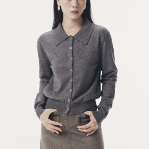 Chân váy ngắn dáng A mặt dạ túi ốp thân trước